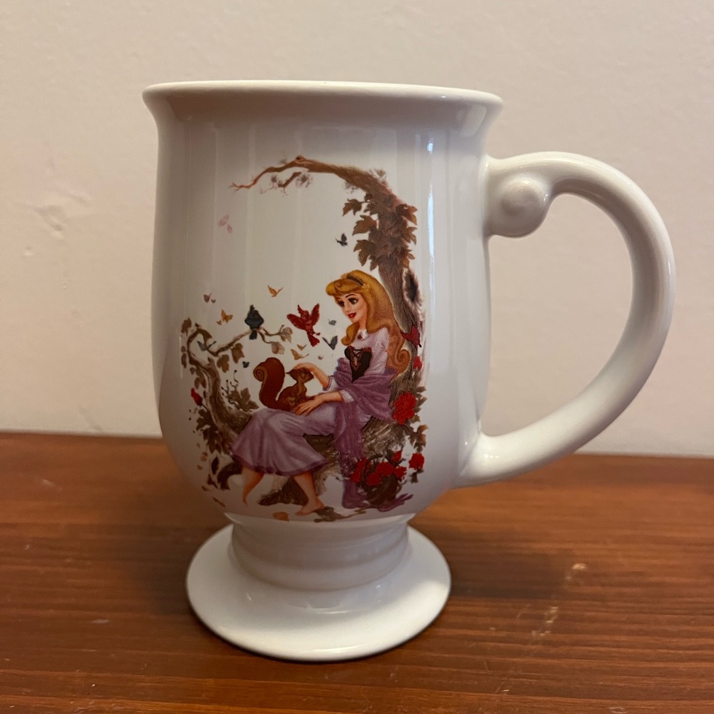 Vintage Sleeping Beauty Disney Store Pedestal Mug